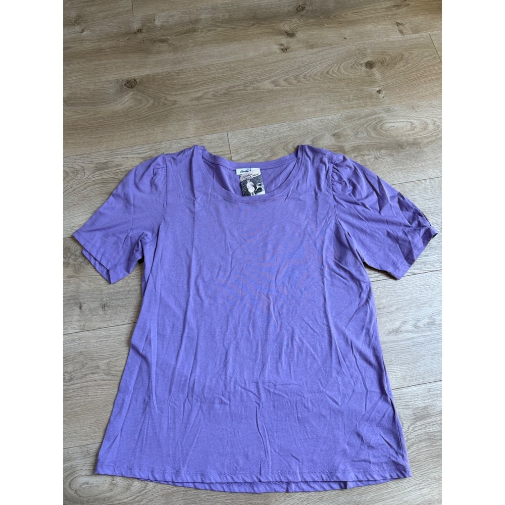 NWT Another Love Lu's Couture Springfield boutique purple puff sleeve top size M